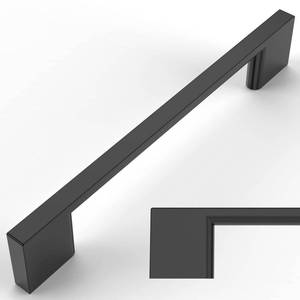 lot 14252 image: Amerdeco 10 Pack Matte Black Cabinet Pulls 5 Inch(128MM) Hole Centers Kitchen Cabinet Handles Cabinet Hardware Kitchen Handles for Cabinets Cupboard Handles Drawer Pulls ZH0060