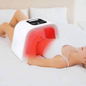 lot 15501 image: MOLAMOYA LED Face & Body Light Therapy Machine, 8 Colors, 287 LED Beads, Touch Control, White