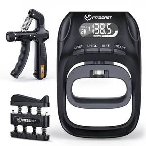 lot 15520 image: FitBeast Grip Strength Trainer Kit, Digital Grip Strength Tester with Adjustable Hand Gripper Strengthener & Finger Exerciser, Track Progress for Fitness, Rehab & Strength Building (Advanced 3-in-1 Kit)