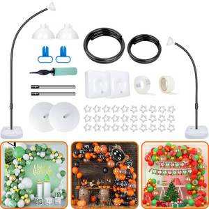 lot 15525 image: Balloon Arch Kit,Bendable Balloon Arch StandUpdated (9.2FT6FT)Reusable Party Balloon Arch Floor Frame with Base - for Graduation Wedding Baby Shower Birthday Kid��s Party Events Decorations ((Black)