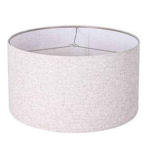 lot 15546 image: Wellmet Self-assembly Lampshade, Linen, 18 Top x18 Bottom x12 High, Drum Lampshade for Table Lamp, Bedside Lamp, Floor Lamp, Fabric Replacement Lamp Shade Classic Modern Style, Spider Fitter