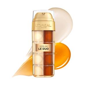 lot 16411 image: LOreal Paris Age Perfect Serum Le Duo, Brightening, Firming and Anti-Aging Serum for Face with Collagen Peptide, Vitamin C and B3, 1 fl oz  Sample