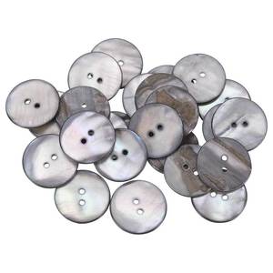 lot 16443 image: uxcell 25 Pcs Natural Shell Buttons, 2 Hole Mother of Pearl Buttons 25mm Sewing Craft Buttons for Shirt Sewing DIY Crafts Decoration, Grey