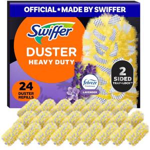 lot 16462 image: Swiffer Dusters Heavy Duty, Multi-Surface Duster Refills for Cleaning, Lavender, 24 Count (4 Packs of 6)