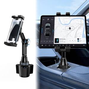 lot 16482 image: Tablet Holder for Car, Car Cup iPad Holder Mount, Upgraded Version Universal Cup Cradle, Long Adjustable Neck, for 4.7-13 Cell TabletPhone Stand for iPad, iPhone, Galaxy, Google, Switch and more