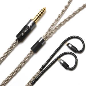lot 18130 image: GUCraftsman 0.78mm 2Pin 6N Single Crystal Silver 2.5mm4.4mm Balance Earphone Upgrade Cable for Oriolus Audeze iSINE20 LCDi3 64audio A12t TIA RE2000 Legend X Billie Vision VE6 DUNU SA6 (3.5mm Plug)