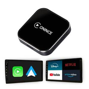lot 18136 image: CarPlay AI Box 2025 Upgrade �� Magic Box 3.0 with Wireless CarPlay & Android Auto, Bult-in Netflix, YouTube, Disney, Prime Video  5.8GHz WiFi, Auto Connect  for OEM Wired CarPlay Cars & Motorcycles