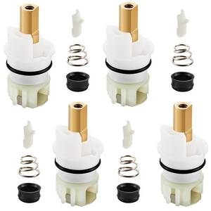 lot 18141 image: RP25513 Faucet Cartridge compatible with Delta two handle faucet stem assembly repair kit Includes RP4993 Seats and Springs, 4 Pack