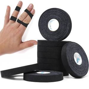 lot 18143 image: OK TAPE Athletic Finger Tape (10Rolls 450FT), Finge Wrap Tape, Extra Strong Adhesive Finger Support and Protect Tape, Hand Grip Tape for Rock Climbing, MMA, Jiu Jitsu, Volleyball, Black