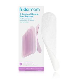 lot 18159 image: Frida Mom C-Section Silicone Strips, C-Section Recovery Must Have Scar Patches, Reusable Medical Grade Treatment for Keloid Scars, Includes Case & Pouch