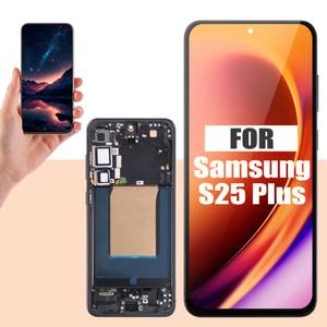 lot 18217 image: OLED Screen for Samsung Galaxy S25 Plus 5G Screen Replacement for Samsung S25 LCD Screen SM-S936B,SM-S936U Touch Display Digitizer Assembly Repair Parts with Frame(with Fingerprint Function)