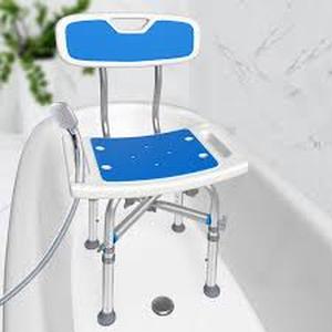 lot 5001 image: K406 Adjustable Shower Chair with Padded Seat
