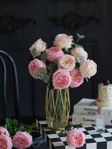 lot 6233 image: ZYTUYO Artificial Pink Flowers Set in Original Box