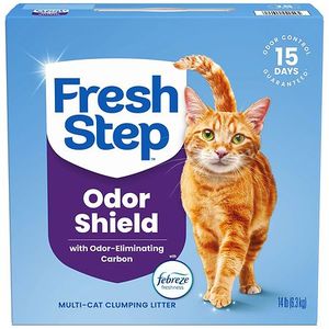 lot 3877 image: Fresh Step Multi-Cat Scented Clumping Cat Litter with the Power of Febreze  14 lbs