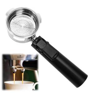 lot 4011 image: Coffee Espresso Machine Handle Replacement Parts, 3 Ears Cafe Bracket Handle Portafilter Filter Basket for Lidl Silvercrest CM4621 CM4218 KF5002 KF500S Barista with FILTER VASKET