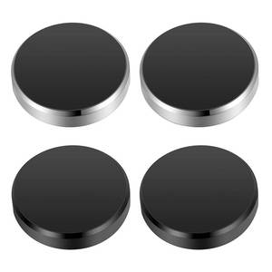 lot 4035 image: TOODOO 4 Pieces Magnetic Phone Car Mount Flat Cell Phone Holder Universal Stick on Flat Magnetic Car Mount for Dashboard Wall Windshield Table Mirror, Black and Silver