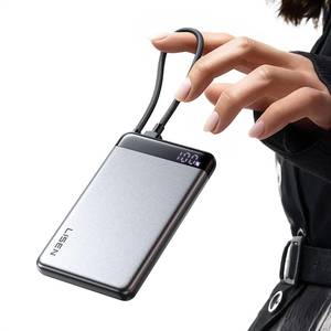 lot 4077 image: LISEN CCC Certified Metal Alloy 0.5 Ultra Slim 10000mAh Power Bank, TSA Approved Airplane Travel Essentials, Portable Charger USB C Fast Charging for iPhone 17 Air 16 15 Pro Samsung Galaxy S26in