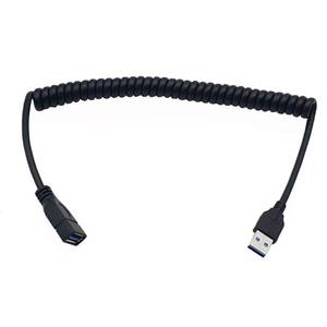 lot 4118 image: Seadream High Speed USB 3.0 Male to Female Retractable Spring Coiled Extension Cable,Stretched Length About 5Feet