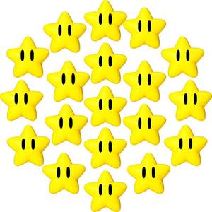 lot 4144 image: Mini Star Stress Ball for Video Game Birthday Decoration Party Favors Classroom Exchange Gifts Classroom Prizes School Carnival Reward Party Favors Fillers