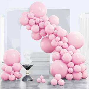 lot 4149 image: PartyWoo Light Pink Balloons 140pcs Different Sizes of 18 12 10 5 Inch Pastel Pale Baby Pink Balloon Arch Kit Garland for Baby Shower Bachelorette Bridal Shower Birthday Party Decorations Pink-Y48