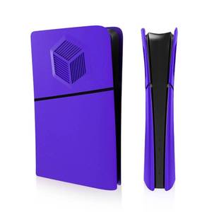 lot 4150 image: XinGeeek Faceplate Cover for PS5 Slim Digital Edition Faceplates with Cooling Vents Hard Shockproof Face Plate Cover Anti-Scratch Dustproof Protective ABS Case (Purple)