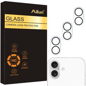lot 4163 image: Ailun 3 Pack Camera Lens Protector for iPhone 16 and iPhone 16 Plus,Tempered Glass,9H Hardness,Anti-Scratch,Case FriendlyDoes not Affect Night ShotsNot for iPhone 16 Pro16 Pro Max
