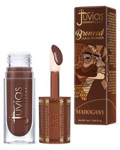 lot 4506 image: Juvia�s Place Bronzed Liquid Bronzer - Mahogany - Liquid Bronzer for Face with Silky Blendable Texture - Buildable Coverage for Natural Contour and Dimension - Easy-to-Blend, Patch-Proof Formula