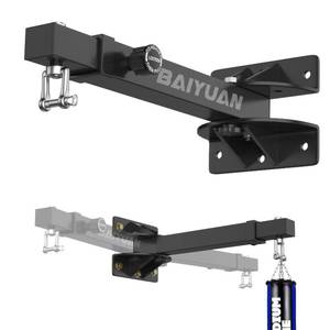 lot 5023 image: Heavy Duty Punching Bag Hanger Wall Mount - 500Lb Capacity Adjustable and Foldable Heavy Bag Mount, Boxing Bag Bracket for Kickboxing Bag, Muay Thai Bag, Etc