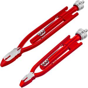 lot 6006 image: Mudder 2 Pieces Aircraft Safety Wire Twisting Pliers Tools Wire Twist Pliers 9 Inch 6 Inch for Aircraft Auto Industry(Red)