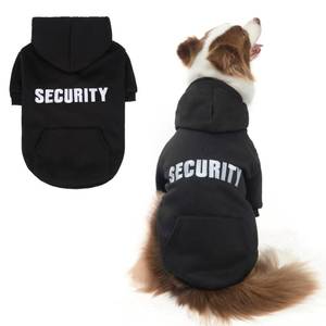 lot 6318 image: SCENEREAL Security Dog Hoodie Sweater for Large Medium Small Dogs, Embroidered Dog Clothes with Hat Pockets and Leash Hole, Soft Warm Fleece Pets Cold Weather Halloween Costumes for Boys Girls