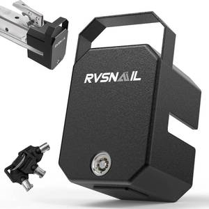 lot 6323 image: RVSNAIL Trailer Hitch Lock - Heavy-Duty Trailer Coupler Lock for 2 516, 2in Couplers, Anti-Theft Steel Core with Handle for RV, Camper, Trailer, Boat, Caravanin