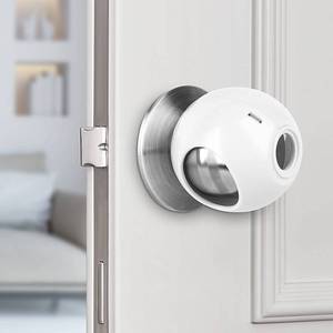 lot 6331 image: Door Knob Child Proof Universal Size 2.7 Diameter Baby Door Knob Safety Cover for Kids Easy Grip Baby Proof Door Knob Covers Hard for Toddlers to Open Child Safety Door Knob Covers (4 Pack)in
