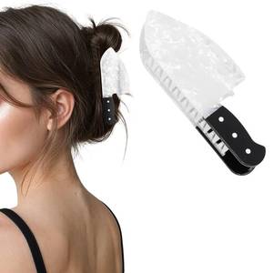 lot 6343 image: Hapdoo 1pc Halloween Hair Clips, Knife Shape Funny Claw Clip Halloween Hair Accessories for Women Girls