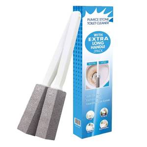 lot 6368 image: Pumice Stone for Toilet Cleaning, Pumice Cleaning Stone with Handle, Toilet Cleaner, Pumice Stone, Toilet Wand, Toilet Bowl Cleaner Brush, Toilet Brush (1PCS Gray)