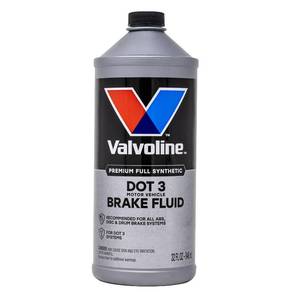 lot 6373 image: Valvoline DOT 3 Synthetic Brake Fluid with High Boiling Point, Corrosion Protection, Vapor Lock Resistance, Compatible with ABS, Disc and Drum Brake Systems, 32oz