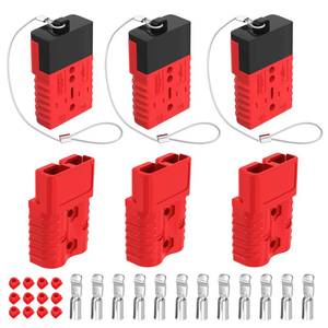 lot 6379 image: RVBOATPAT 175A Battery Quick ConnectDisconnect, 10 AWG Wire Harness Plug Connector 12V Battery Cable Connector for Trailer Towing Winch Quick Connect Systems - 6 PCS