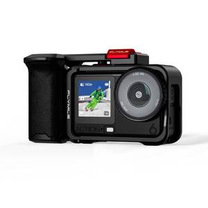 lot 6392 image: BRDRC Grip Kit for DJI Action 6 (with Cage), Handle Holder Bundle Expansion Mount with Shutter Button, Quick Release, Cold Shoe for DJI Osmo Action 6 Accessories