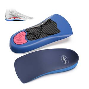 lot 6407 image: Plantar Fasciitis Heel Inserts Insoles - Welnove Arch Support Anti-Slip Cushions for Foot Heel Pain Relief, Heel Cups Orthotic for Flat Feet, Heel Spur and Achilles Tendinitis, Women�s 6-10