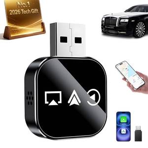 lot 6433 image: BQFLY Wireless Carplay Adapter 3 in 1 2026 Updated Video Input Adapters for iPhone USB Cars with Bluetooth to Android Auto Smart Screen Mirroring Device for Movies on Interior Electronics Auxiliar