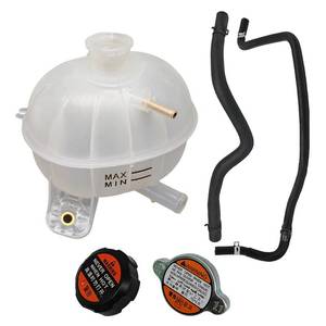 lot 6494 image: WHEELZEN Radiator Coolant Overflow Reservoir Tank with Coolant Pipe Hoses and Plastic Cap and Metal Cap Fit for 2016-2021 Hyundai Tucson, Replace 25431-D3600 25431D3600