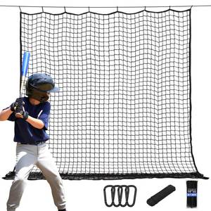 lot 11089 image: BaseGoal Baseball and Softball Backstop Nets, Heavy Duty Sports Practice Nets, Sports Netting Barrier,DIY Ball Net,Hitting Net for Baseball, Hockey, Soccer, LAX and More