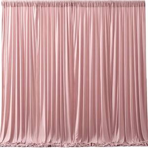 lot 12217 image: Rose Backdrop Curtains-Wrinkle-Free Polyester Photography Drapes Party Curtain Background for Baby Shower Wedding Decorations- 16 X10FT