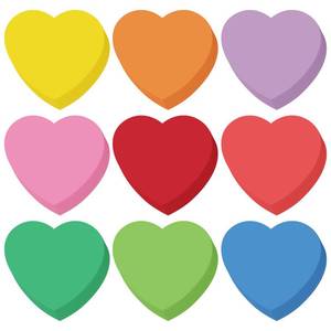 lot 12254 image: Kisston 360 Pcs Heart Cutouts Paper 3.9 Inch Valentine Cut Outs Bulletin Board Decorations Pink Red Heart Shaped Die Cuts for DIY Classroom Love and Peace School Craft Projects(Vintage Colors)