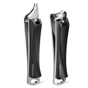 lot 12315 image: EBEWANLI Nail Clippers Set, Ultra Sharp Nail Clippers for Men, Slanted Angled Ingrown Toenail Clipper and Curved Fingernail Clipper Cutters, Stainless Steel Finger Nail Clippers Adult