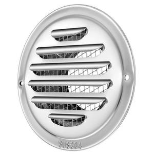 lot 12324 image: 3inch 304 Stainless Steel Air Vents Cover, Louvered Grille Cover Vent Hood Sliver Round Soffit Vent Covers Air Vent Flat Ducting Air Vents Wall Inlet with Fly Screen Mesh for House Garage Ventilation