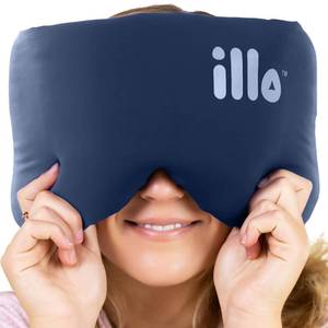 lot 12346 image: illo Wearable Pillow Sleep Mask  Blackout Weighted Eye Mask for Sleeping Napping and Side Sleepers  Soft Mulberry Silk Blend Patented Light Blocking for Travel Bed Camping Airplane Work  Women and Men