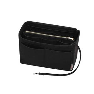 lot 12347 image: ZTUJO Purse Organizer Insert, Felt Bag Organizer with Metal Zipper, Handbag and Tote Shaper, For Speedy Neverfull Tote, 7 Sizes(X-large, Black)