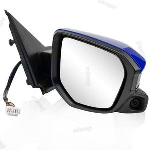 lot 13392 image: Dexepe Passenger Side Mirror Assembly 2016-2021 Compatible with Honda Civic Sedan Rear View Mirror with Camera Power Heated Replace 76208-TBC-A03ZA, 76208-TBC-A02ZA, 76201-TBA-A11ZF (11 Pin Blue)