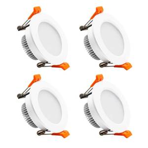 lot 14286 image: YGS-Tech 2 Inch LED Recessed Lighting, Dimmable Downlight 3W(35W Halogen Equivalent), CRI80, 3000K Warm White LED Ceiling Light with LED Driver(4 Pack)