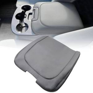 lot 14309 image: NLQR Leather Center Console Cover armrest Jump seat Cover Gray Compatible with Dodge Ram 2013 2014 2015 2016 2017 2018